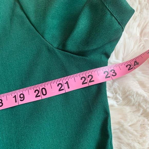 Emerald Green Asymmetrical Dress - Picture 11 of 11